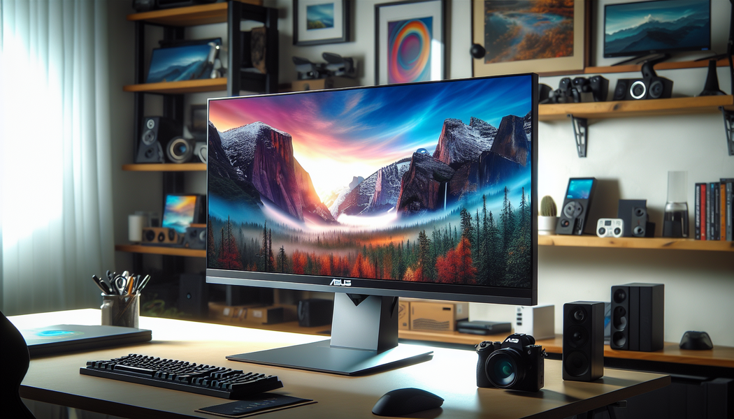 Schnelle Bildwiederholrate für flüssige Bewegungen -  ASUS Monitor 27 Zoll: Groß und klar