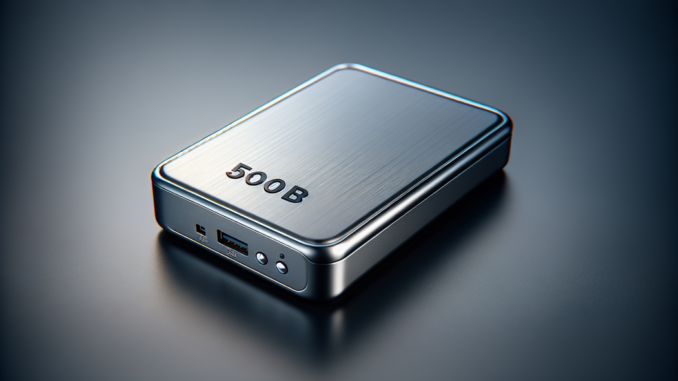 Externe Festplatte 500GB: Der kompakte Speicher für unterwegs